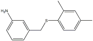 3-{[(2,4-dimethylphenyl)sulfanyl]methyl}aniline 구조식 이미지