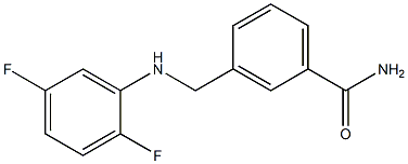 3-{[(2,5-difluorophenyl)amino]methyl}benzamide Structure