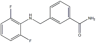 3-{[(2,6-difluorophenyl)amino]methyl}benzamide 구조식 이미지