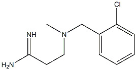 3-{[(2-chlorophenyl)methyl](methyl)amino}propanimidamide 구조식 이미지