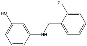 3-{[(2-chlorophenyl)methyl]amino}phenol Structure