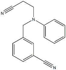 3-{[(2-cyanoethyl)(phenyl)amino]methyl}benzonitrile Structure
