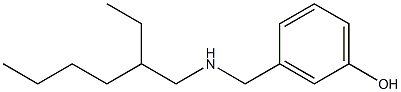 3-{[(2-ethylhexyl)amino]methyl}phenol 구조식 이미지