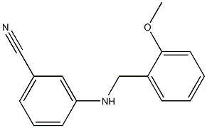 3-{[(2-methoxyphenyl)methyl]amino}benzonitrile 구조식 이미지