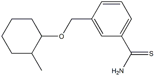 3-{[(2-methylcyclohexyl)oxy]methyl}benzene-1-carbothioamide Structure