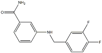 3-{[(3,4-difluorophenyl)methyl]amino}benzamide Structure