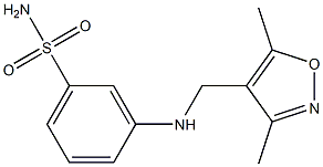 3-{[(3,5-dimethyl-1,2-oxazol-4-yl)methyl]amino}benzene-1-sulfonamide Structure