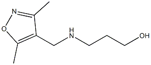 3-{[(3,5-dimethyl-1,2-oxazol-4-yl)methyl]amino}propan-1-ol 구조식 이미지