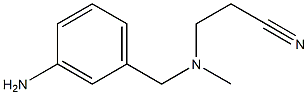 3-{[(3-aminophenyl)methyl](methyl)amino}propanenitrile Structure