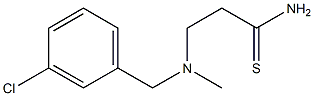 3-{[(3-chlorophenyl)methyl](methyl)amino}propanethioamide 구조식 이미지