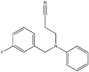 3-{[(3-fluorophenyl)methyl](phenyl)amino}propanenitrile 구조식 이미지