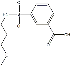 3-{[(3-methoxypropyl)amino]sulfonyl}benzoic acid 구조식 이미지