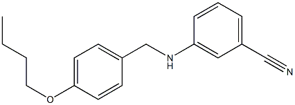 3-{[(4-butoxyphenyl)methyl]amino}benzonitrile Structure