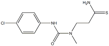 3-{[(4-chlorophenyl)carbamoyl](methyl)amino}propanethioamide Structure