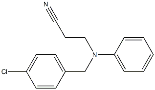 3-{[(4-chlorophenyl)methyl](phenyl)amino}propanenitrile 구조식 이미지