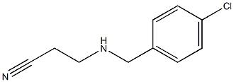 3-{[(4-chlorophenyl)methyl]amino}propanenitrile Structure