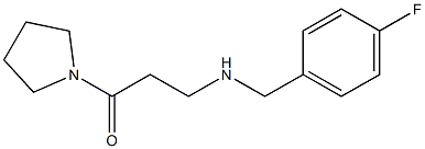 3-{[(4-fluorophenyl)methyl]amino}-1-(pyrrolidin-1-yl)propan-1-one Structure