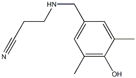 3-{[(4-hydroxy-3,5-dimethylphenyl)methyl]amino}propanenitrile 구조식 이미지