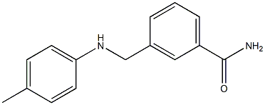 3-{[(4-methylphenyl)amino]methyl}benzamide Structure