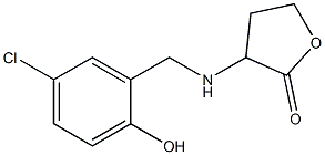 3-{[(5-chloro-2-hydroxyphenyl)methyl]amino}oxolan-2-one Structure