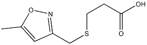 3-{[(5-methyl-1,2-oxazol-3-yl)methyl]sulfanyl}propanoic acid Structure
