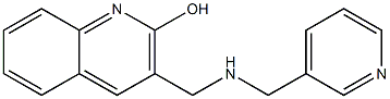 3-{[(pyridin-3-ylmethyl)amino]methyl}quinolin-2-ol 구조식 이미지