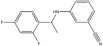 3-{[1-(2,4-difluorophenyl)ethyl]amino}benzonitrile 구조식 이미지