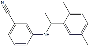 3-{[1-(2,5-dimethylphenyl)ethyl]amino}benzonitrile Structure