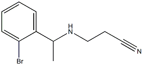 3-{[1-(2-bromophenyl)ethyl]amino}propanenitrile 구조식 이미지