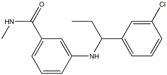 3-{[1-(3-chlorophenyl)propyl]amino}-N-methylbenzamide Structure