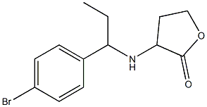3-{[1-(4-bromophenyl)propyl]amino}oxolan-2-one Structure