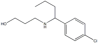 3-{[1-(4-chlorophenyl)butyl]amino}propan-1-ol 구조식 이미지