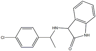 3-{[1-(4-chlorophenyl)ethyl]amino}-2,3-dihydro-1H-indol-2-one Structure