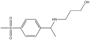 3-{[1-(4-methanesulfonylphenyl)ethyl]amino}propan-1-ol Structure