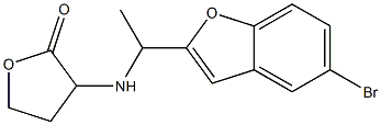 3-{[1-(5-bromo-1-benzofuran-2-yl)ethyl]amino}oxolan-2-one 구조식 이미지