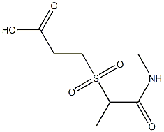 3-{[1-(methylcarbamoyl)ethane]sulfonyl}propanoic acid 구조식 이미지