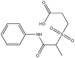 3-{[1-(phenylcarbamoyl)ethane]sulfonyl}propanoic acid 구조식 이미지
