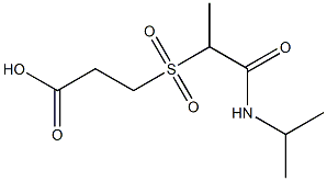 3-{[1-(propan-2-ylcarbamoyl)ethane]sulfonyl}propanoic acid Structure