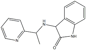 3-{[1-(pyridin-2-yl)ethyl]amino}-2,3-dihydro-1H-indol-2-one 구조식 이미지