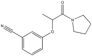 3-{[1-oxo-1-(pyrrolidin-1-yl)propan-2-yl]oxy}benzonitrile 구조식 이미지