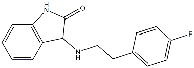 3-{[2-(4-fluorophenyl)ethyl]amino}-2,3-dihydro-1H-indol-2-one 구조식 이미지