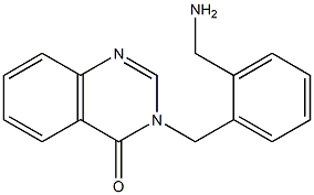 3-{[2-(aminomethyl)phenyl]methyl}-3,4-dihydroquinazolin-4-one 구조식 이미지