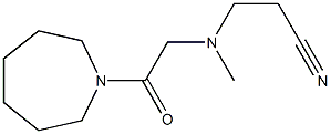 3-{[2-(azepan-1-yl)-2-oxoethyl](methyl)amino}propanenitrile 구조식 이미지