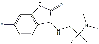 3-{[2-(dimethylamino)-2-methylpropyl]amino}-6-fluoro-2,3-dihydro-1H-indol-2-one Structure