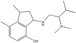 3-{[2-(dimethylamino)-3-methylbutyl]amino}-1,7-dimethyl-2,3-dihydro-1H-inden-4-ol Structure