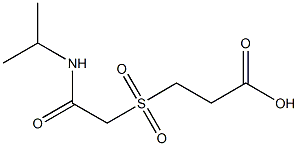 3-{[2-(isopropylamino)-2-oxoethyl]sulfonyl}propanoic acid 구조식 이미지