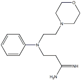 3-{[2-(morpholin-4-yl)ethyl](phenyl)amino}propanimidamide 구조식 이미지