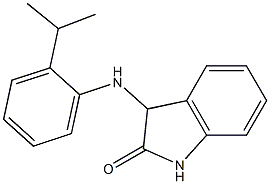 3-{[2-(propan-2-yl)phenyl]amino}-2,3-dihydro-1H-indol-2-one 구조식 이미지