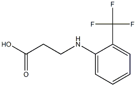 3-{[2-(trifluoromethyl)phenyl]amino}propanoic acid Structure