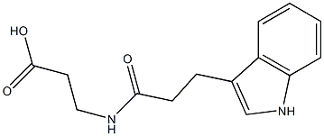 3-{[3-(1H-indol-3-yl)propanoyl]amino}propanoic acid Structure